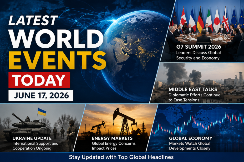 Latest World Events Today (June 17, 2026): G7 Summit, Middle East Talks & Global Headlines